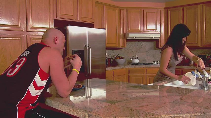 Sammie & Jelena Jensen fucking in the Kitchen