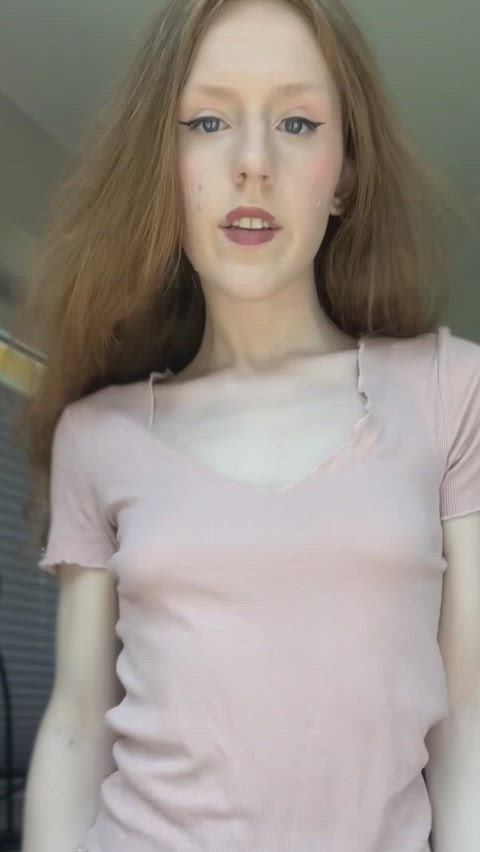 amateur braless onlyfans petittits petite redhead sweetpetite teen teens top amateur-girls