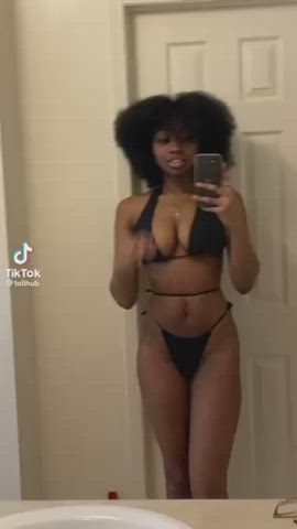 Bikini Ebony TikTok Tits clip