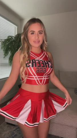 This cheerleader needs a spanking