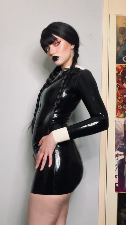 My Latex Wednesday Adams cosplay 🖤