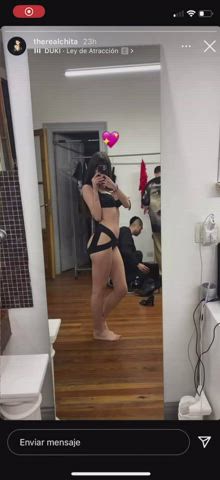 Argentinian Ass Big Ass Body Booty Brunette Curvy Lingerie Underwear clip