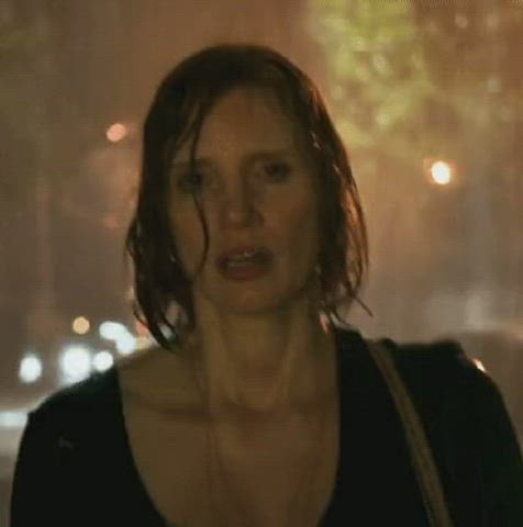 celebrity jessica chastain wet clip