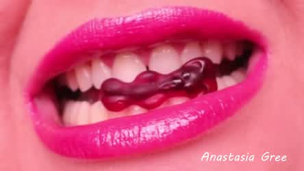 Fetish Lips Lipstick Lipstick Fetish Tongue Fetish clip