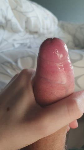 Love playing with my foreskin in the morning.