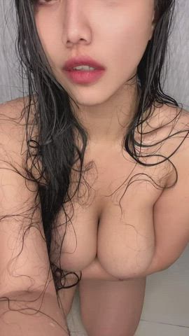 asian big tits boobs bouncing tits clip