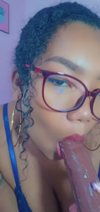 Blowjob Brunette Deepthroat Dildo Ebony Petite Sex Doll Sloppy Spit Webcam clip
