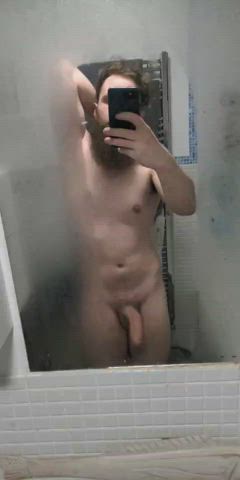 who wants my cock slapping on their face before I go for a shower
