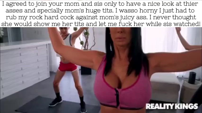 big ass big dick big tits caption milf mom sister son taboo yoga clip