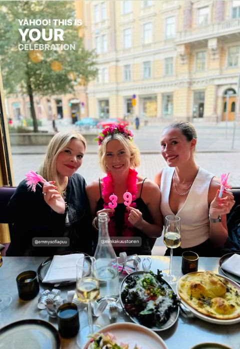 Celebrating birthday of Minka Kuustonen