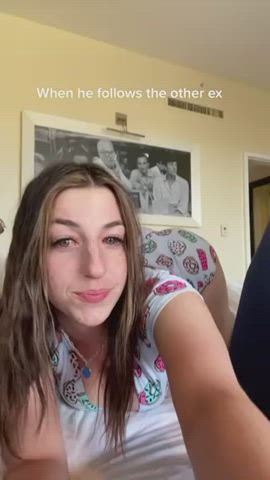 19 years old big tits boobs tiktok clip