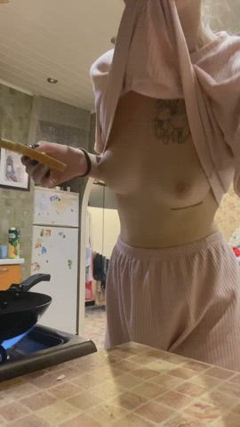 Making a naked boob sandwich? Want me to make it for you? 😈