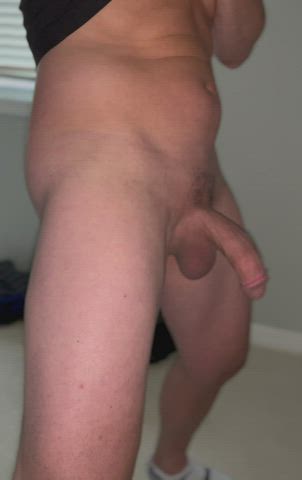 bwc big dick cock erection hands free male masturbation penis pulsating clip