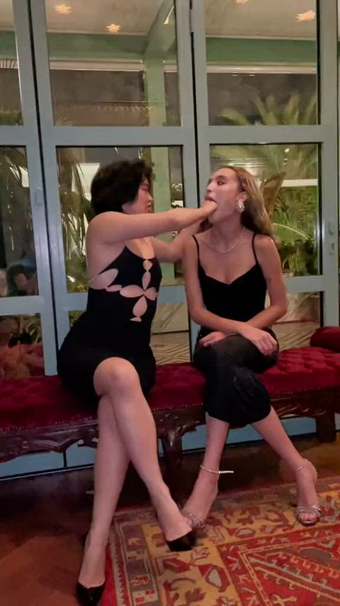 amateur asian blonde dress fisting interracial lesbian non-nude clip