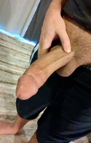 Woke up so horny, had to play with my thick Sunday morning wood