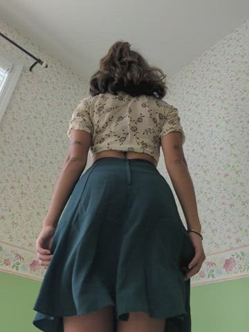 I love my green skirt, but I will take it off for you