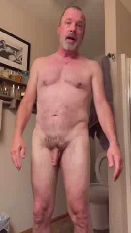 Daddy Gay Penis Shower Solo Wet clip