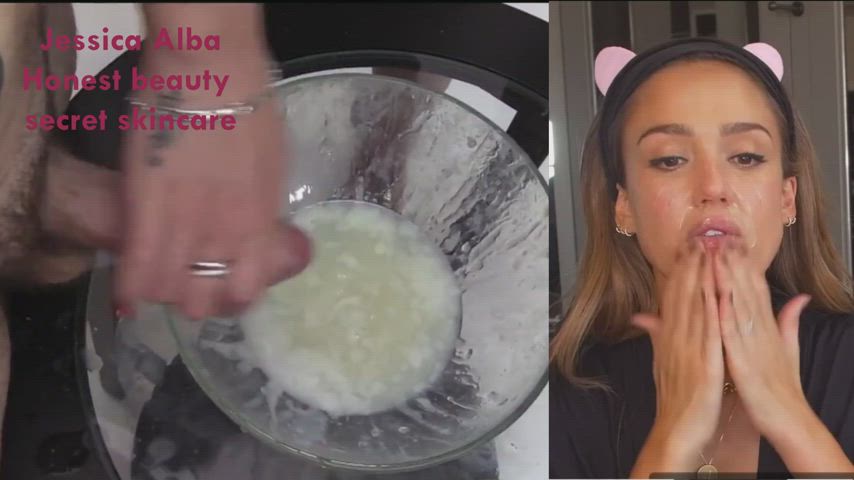 Bukkake Celebrity Cum Fake Jessica Alba clip