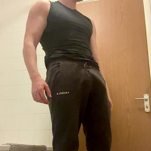 If you get distracted by my big bulge then I get to put it in your mouth, deal?