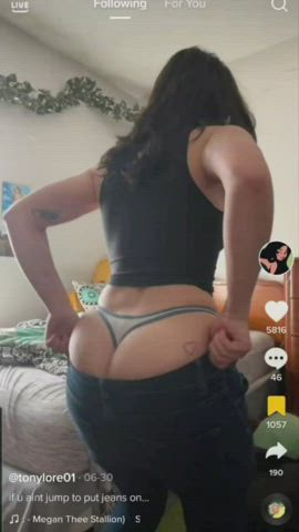 Bodysuit Massage Thong TikTok clip