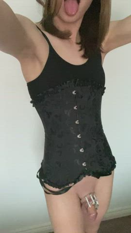 Do I look cute sexy in this corset daddy ❤️