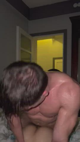 anal bodybuilder gay muscles rough clip
