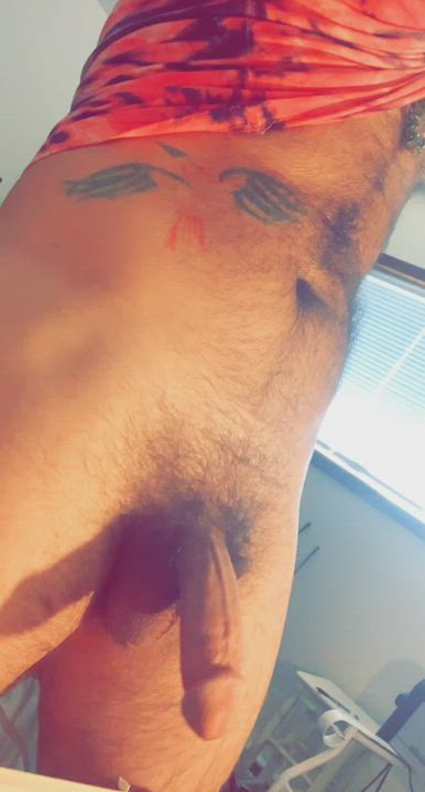 Big Dick Male Masturbation Tattoo clip