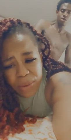 african american amateur ebony couple pov plowcam clip