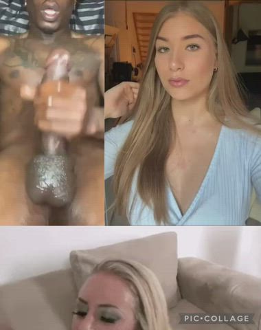 amateur bbc babecock blonde facial german goddess pretty skinny clip