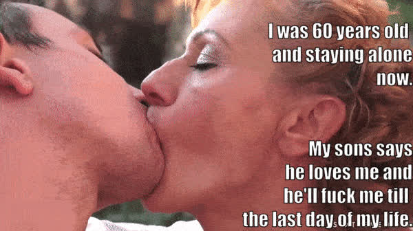 caption kissing mom passionate son clip