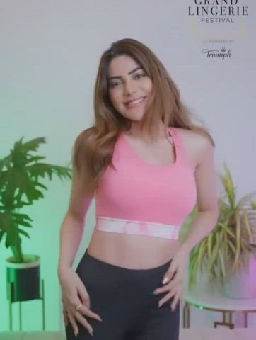 Nikki Tamboli in lingerie