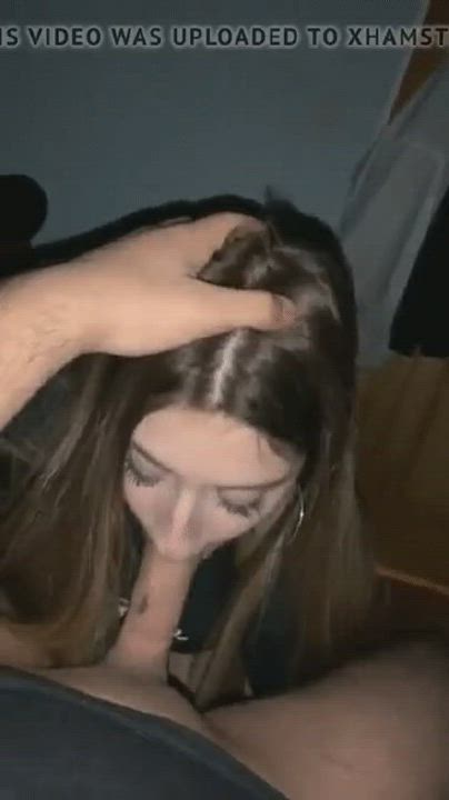 Blowjob Brunette Clothed Cute clip