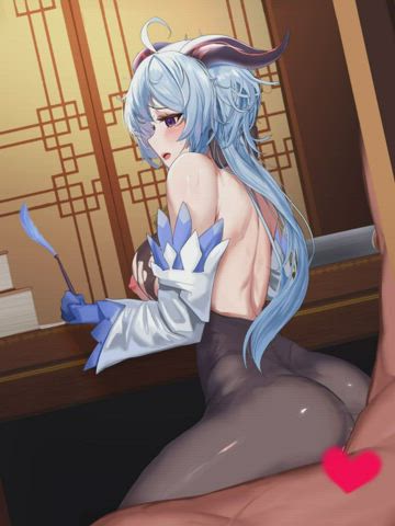 3D Anime Clothed Hentai Lingerie Monster Girl Reverse Cowgirl Stockings clip