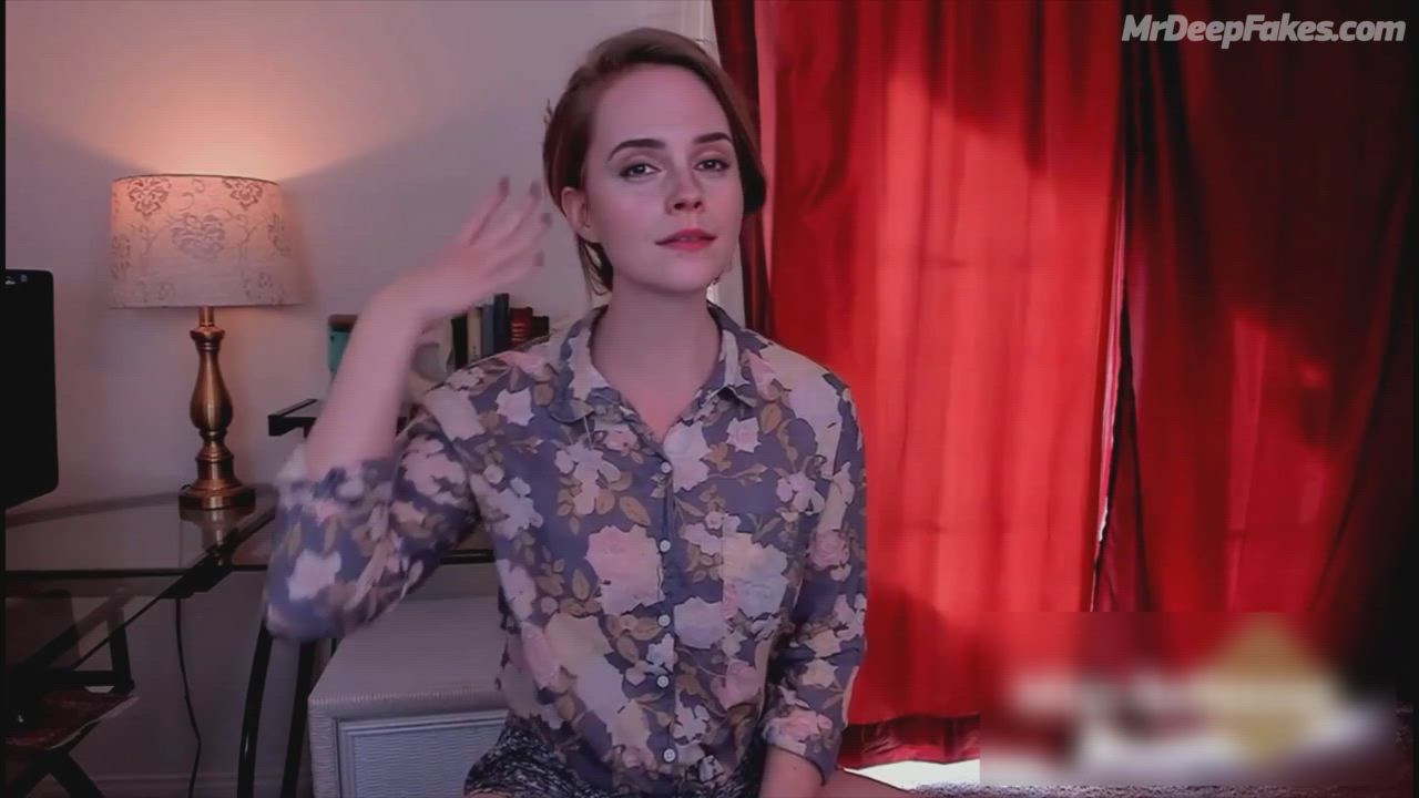 Emma Watson lookalike tells you how to stroke your cock