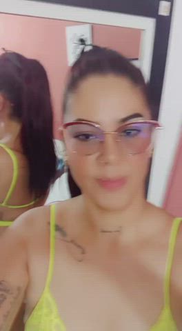 big tits latina lingerie clip