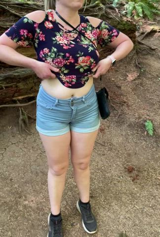 There’s always time to show my tits on a hike