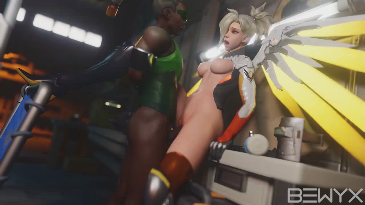 Mercy fucked in the Garage (Bewyx) [Overwatch]