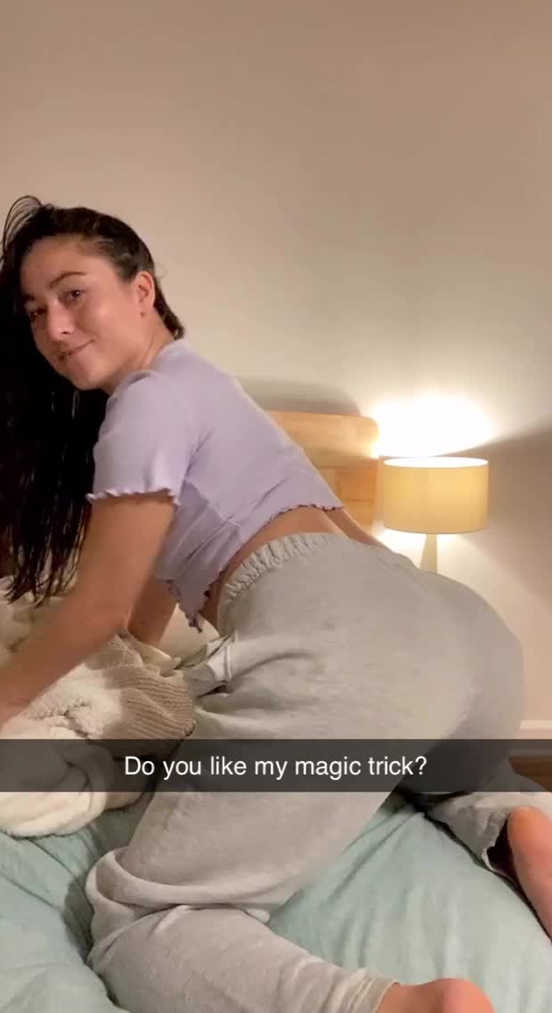 Your new neighbour is into magic, so you asked her to show you a trick. She wants