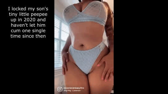 caption chastity femdom humiliation mom panties taboo clip