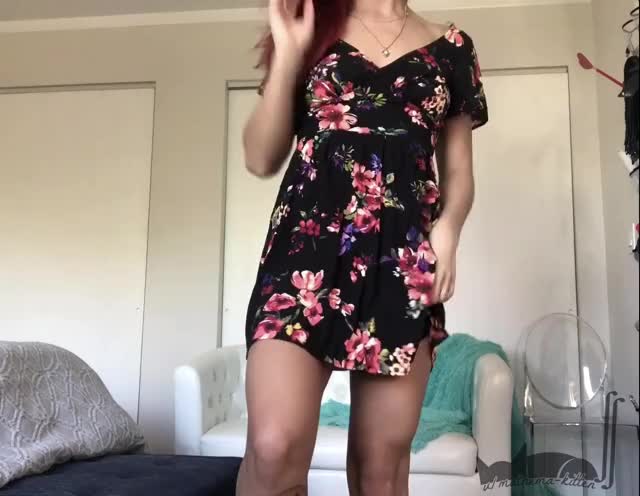 Posted a 5 1/2 minute video of my fucking my ass in a sundress on my OnlyFans yesterday...