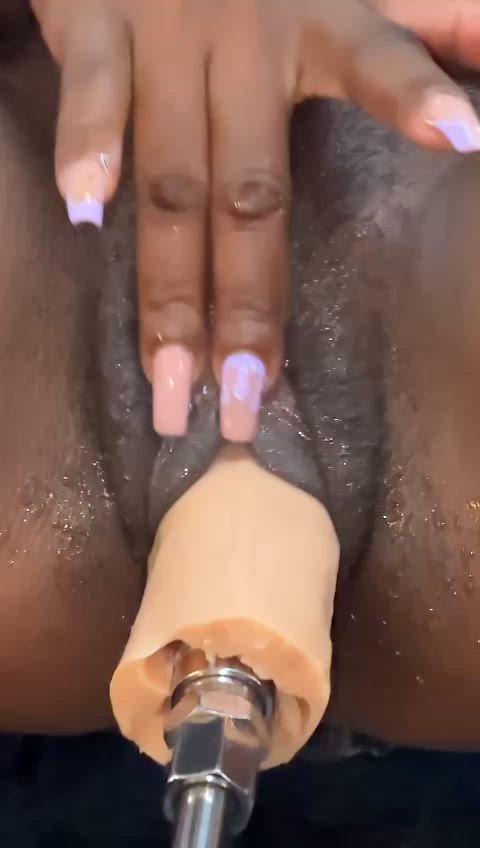 dildo ebony erect nipples fuck machine hairy pussy nipples pussy lips pussy spread