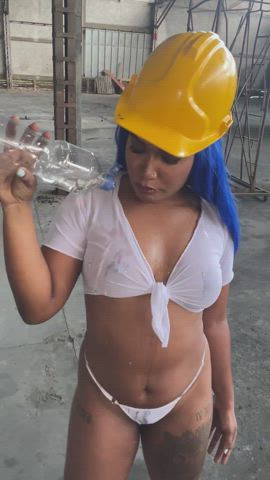 big tits boobs brunette ebony latina pov public clip