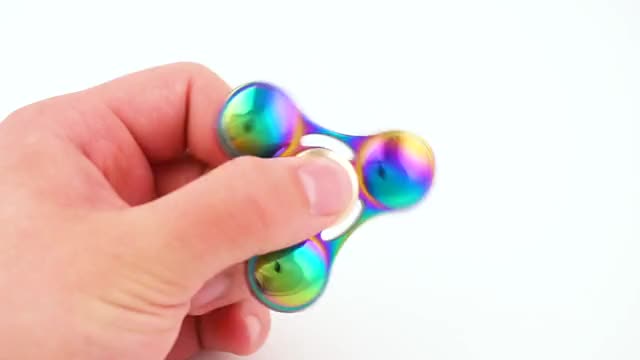 Rainbow Blob Tri Fidget Spinner