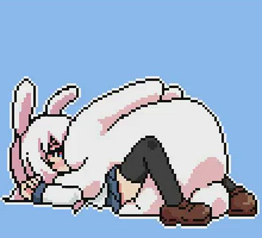 Bunnygirl impregnated by big rabbit (qswan)