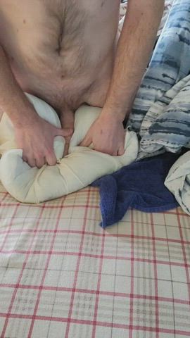 cumshot humping male masturbation moaning pillow humping clip