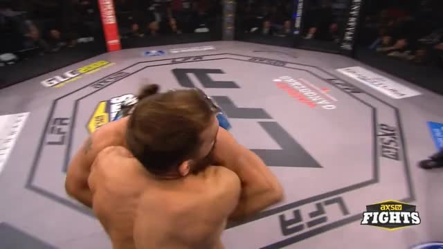 Taylor Johnson with ground and pound finish at LFA36