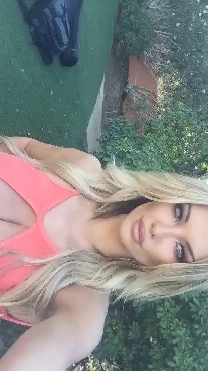 From her snapchat... Sorry I don't know how to rotate the video