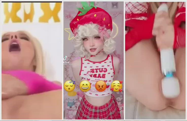 facial split screen porn squirting tiktok clip