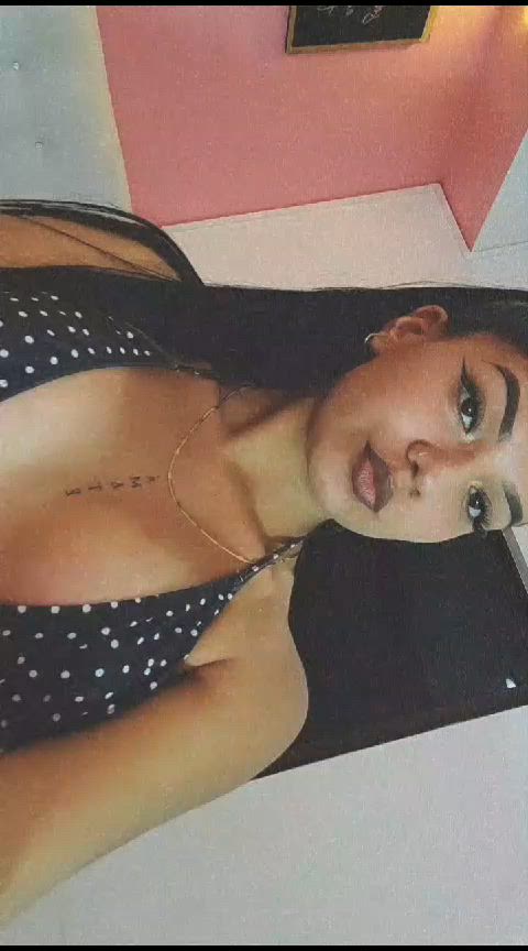 camgirl cute latina lingerie sensual tattoo teen tits webcam clip
