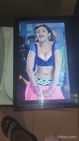 Cum tribute on Shruti Hassan. Please support more for next tribute